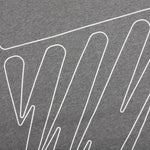 Wave Outl Diag Slim Hoodie - Melange Grey