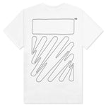 Wave Outl Diag Slim S/S Tee - White/Black