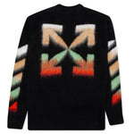 Diag Brushed Crewneck - Black/Multi