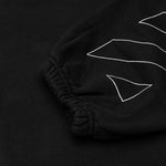 Diag OW Logo Shorten Sweatpant - Black/White