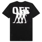 Flag S/S Slim Tee - Black/White
