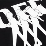 Flag S/S Slim Tee - Black/White
