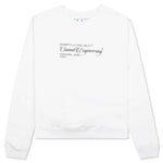 Off-White c/o Virgil Abloh x Pioneer SE Console Crewneck - White/Brilliant Green