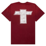 Cross Tee - Burgundy