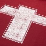Cross Tee - Burgundy