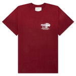 Cross Tee - Burgundy