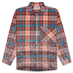 Other Scenes Shattered Glass Flannel - Red/Blue