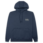 Oval Logo Hooded Sweatshirt - Washed Blue