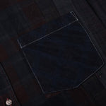Over Dye 7 Cuts Wide Shirt - Black