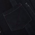 Over Dye 7 Cuts Wide Shirt - Black