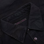 Over Dye 7 Cuts Wide Shirt - Black
