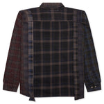 Over Dye 7 Cuts Wide Shirt - Brown