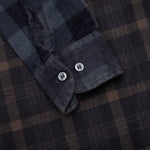 Over Dye 7 Cuts Wide Shirt - Brown