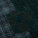 Over Dye 7 Cuts Wide Shirt - Green