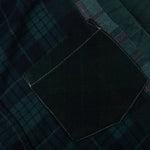 Over Dye 7 Cuts Wide Shirt - Green