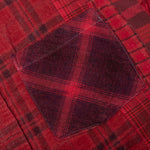 Over Dye 7 Cuts Wide Shirt - Red