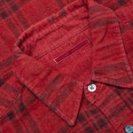 Over Dye 7 Cuts Wide Shirt - Red