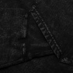 Over Dye Pullover Relaxed Fit Hoodie - Black
