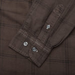 Over Dyed Ribbon Shirt - Brown