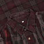 Over Dyed Ribbon Shirt - Brown