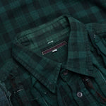 Over Dyed Ribbon Shirt - Green