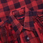 Over Dyed Ribbon Shirt - Red
