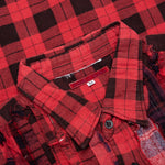Over Dyed Ribbon Shirt - Red