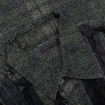 Over Dyed Ribbon Wide Shirt - Black