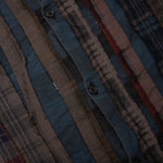 Over Dyed Ribbon Wide Shirt - Brown