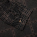 Over Dyed Ribbon Wide Shirt - Brown