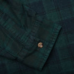 Over Dyed Ribbon Wide Shirt - Green