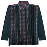 Over Dyed Ribbon Wide Shirt - Green