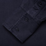 Chest Pocket Oversized Contrast Shirt - Navy