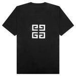 Oversized Fit Reverse Logo T-shirt - Black
