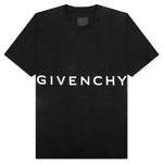 Oversized Fit Reverse Logo T-shirt - Black