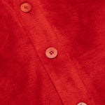 Oversized V-Neck Cardigan - Rust
