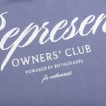 Owners Club Script T-Shirt - Dusty Blue