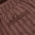 Control Striped Easy Pant - Brick