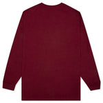 Core Embroidered L/S Shirt - Burgundy