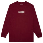 Core Embroidered L/S Shirt - Burgundy