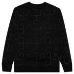 Pieces Reflective Crewneck - Black