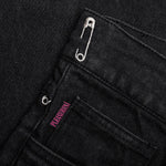 Safety Pin 5 Pocket Denim - Black