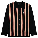 PLEASURES x Playboy Club Woven Cardigan Sweater - Black