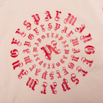 Gothic Logo Zipped Crew - Light Beige/Red
