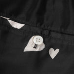 Silk Habotai Bermuda Shorts - Black