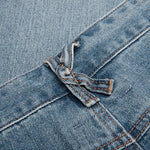 Painted Panel Shorts - Light Wash