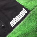 Painted Sherpa Fleece Jacket - Green