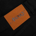 Frayed Script Painter Shorts - Black