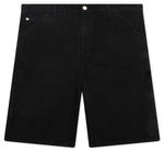 Frayed Script Painter Shorts - Black