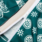Bandana Track Pants - Green/White